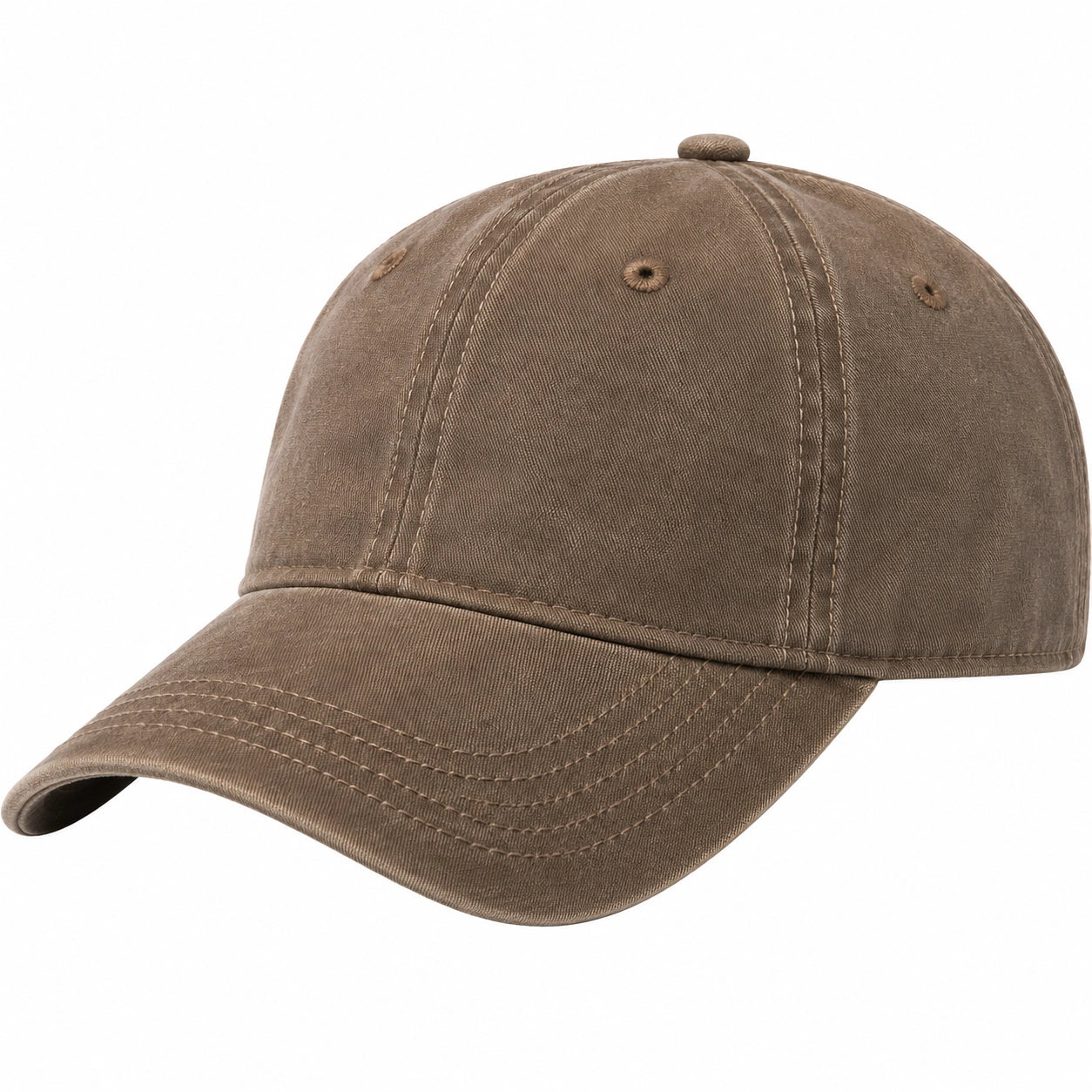 Verstellbare Unisex Baseballcap in Braun