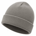 Unisex Strickmütze Herbst/Winter Grau