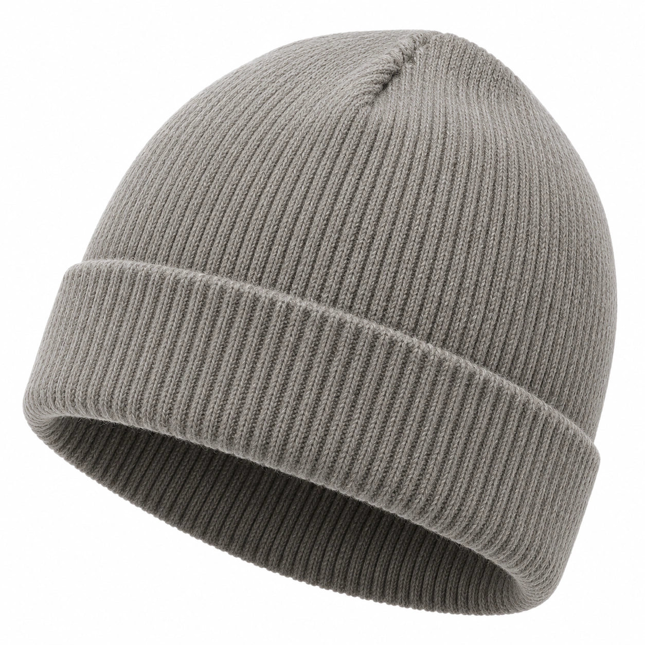 Unisex Strickmütze Herbst/Winter Grau