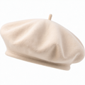Elegantes Damen-Barett Beige Einheitsgröße