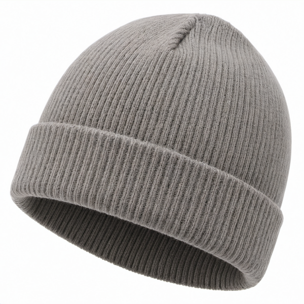 Unisex Strickmütze Herbst/Winter Grau